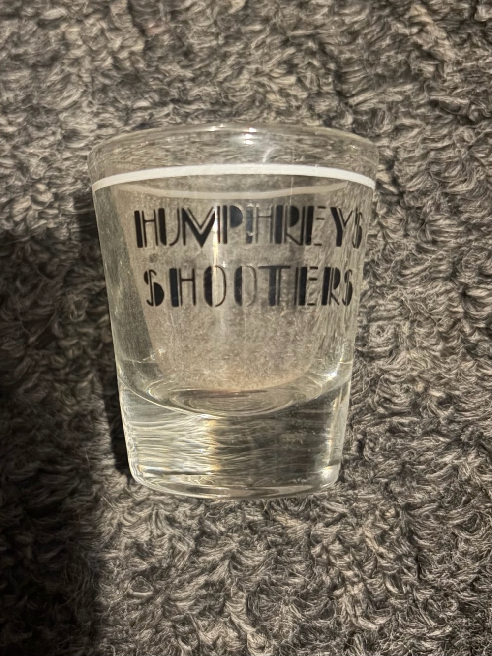 Humphreys shooters souvenir shot glass